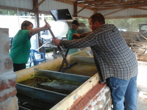 Pressing and Cooking Sorghum