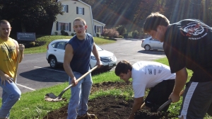Fraternity turns compost