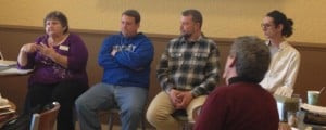 Farmers Market Discussion Panel include: Cathy Howell, Jackson County Farmers Market; Todd Howard, Floyd County Farmers Market; Jeff Dabbelt, Lexington Farmers Market; Jackson Rolett, Bowling Green Farmers Market; Martin Richards, Community Farm Alliance
