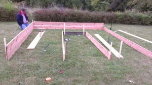 Getting Started on the raised beds.