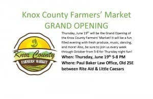 Farmers Market Grand Opening Flyer