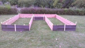 RBM Volunteer Jacque's Raised Beds Ready to Fill!