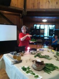 Nell Fields demonstrates how to clean and prepare poke.