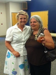 Kathy going home with Granny Val's Pepper Jelly which will be available for sale soon.