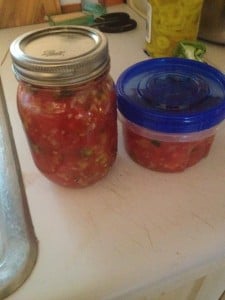 Canned salsa