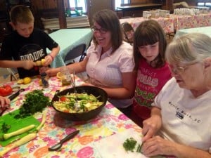 Neighbors and new friends working together.  This one needed some lemon juice.
