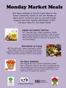 Description of Monday Market Meals