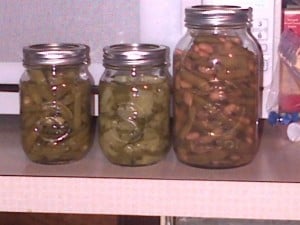 Some food that has been canned. 
