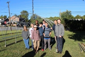 First group of students after a good morning of work!