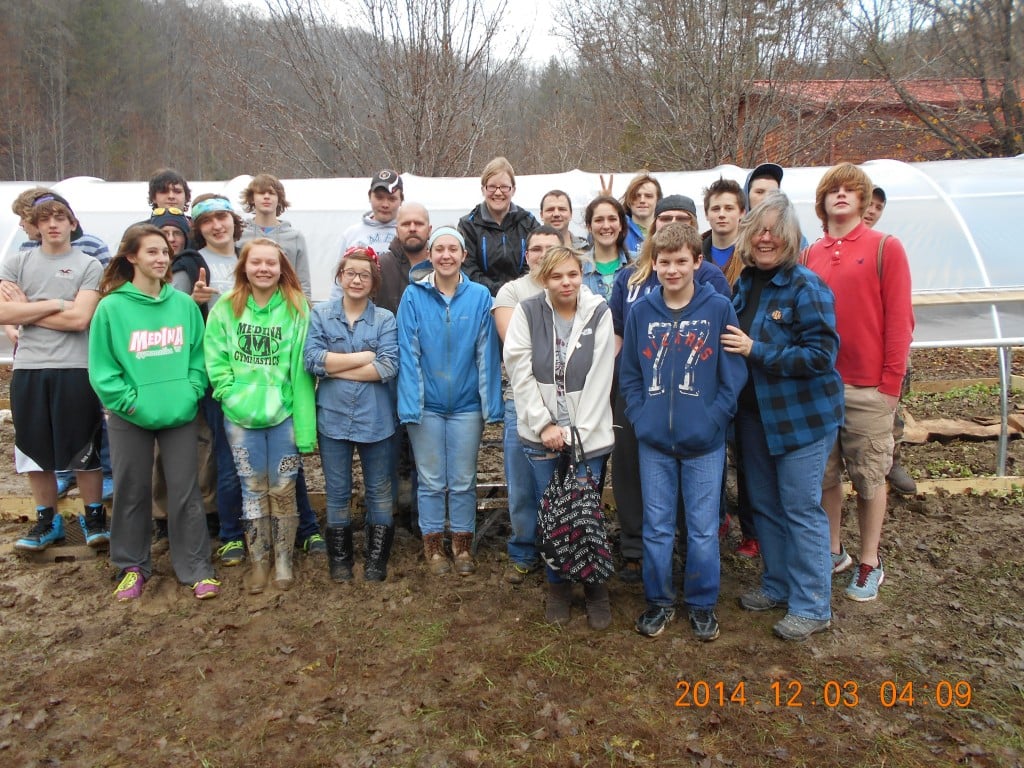 A group shot at the end of the second day. It was quite windy.