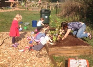 Linwood kids gardening