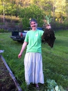 Tammy pulled up more than just weeds!