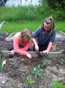They're planting and growing some fresh healthy greens and getting the warm-season vegetables started.