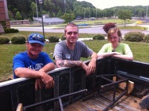 Some of the crew after the Knox Central work day.