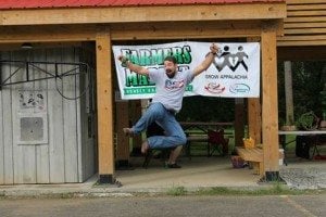 Justin is excited that the Farmer's Market is Open!