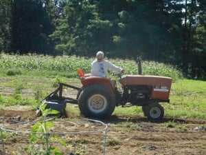 Robert Ervin to the rescue! With all of the rain we have had this summer, it is difficult to till. Robert made it possible for us to continue planting!!!