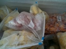 a nice freezer full of food from the garden