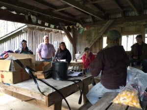 Karline talking about watering and drip irrigation.