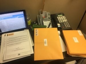 Cover letter and surveys to be mailed