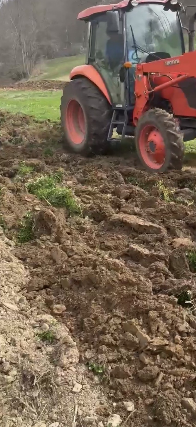 tractor plowing